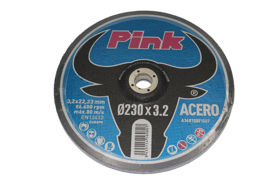 Discos 230 x 3,2 x 22 Corte fino acero (blister 5 uds)